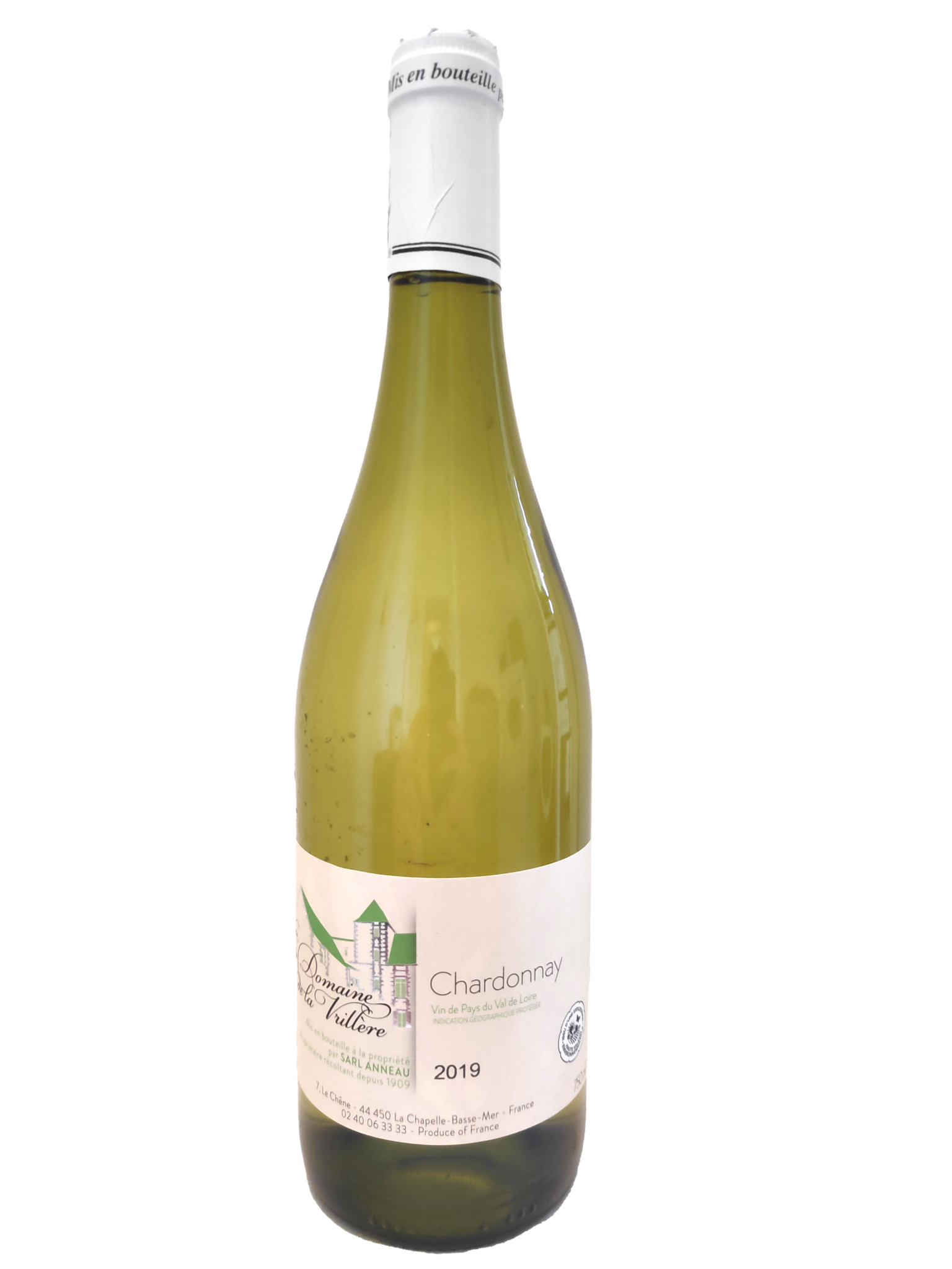 Vin chardonnay blanc sec